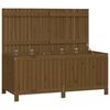 vidaXL Caixa de arruma&ccedil;&atilde;o jardim 147x68x64cm pinho maci&ccedil;o castanho-mel
