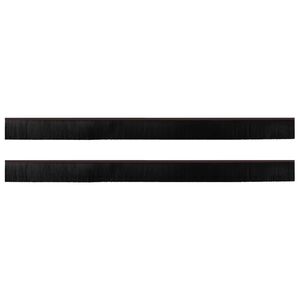 vidaXL Selos de Escovas para Porta Auto-adesivos 2 pcs Castanho 100 cm