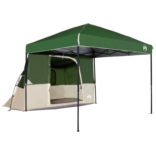 vidaXL Conjunto de Tenda de Camping 2 pcs Verde Tafet&aacute; e Tecido