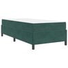 vidaXL Estrutura da Cama com colchão Verde Escuro 80 x 200 cm tecido