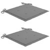 vidaXL Cadeiras de jardim dobráveis c/ almofadões 2 pcs bambu