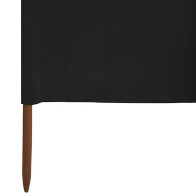 vidaXL Para-vento com 9 painéis em tecido 1200x80 cm preto