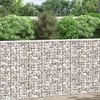 vidaXL Canteiro elevado/cesto gabi&atilde;o trap&eacute;zio 100x20x100cm a&ccedil;o galvan.
