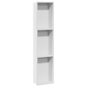 vidaXL Nichos de Chuveiro Branco 90 x 20 x 9,5 cm A&ccedil;o inoxid&aacute;vel