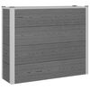 vidaXL Canteiro de jardim elevado Cinzento 100 x 30 x 82 cm