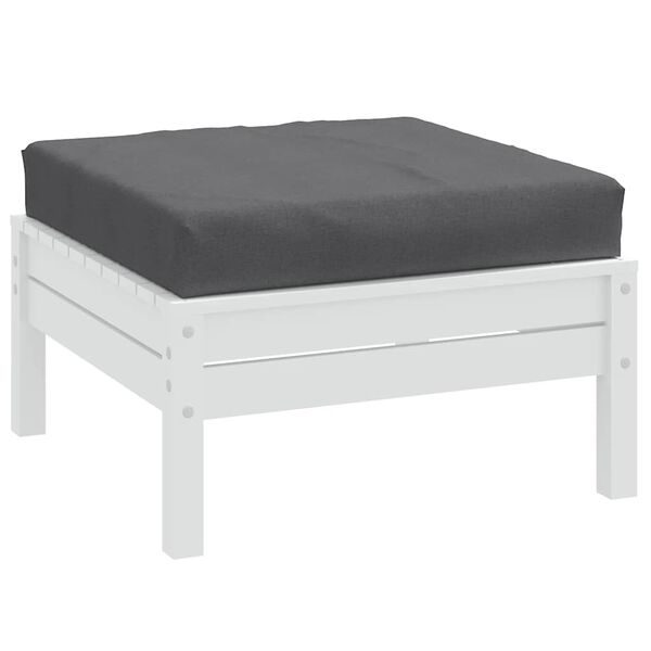 vidaXL Almofadão p/ paletes 60x60x9,5 cm mesclado tecido antracite