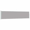 vidaXL Toldo lateral retr&aacute;til para p&aacute;tio 120x500 cm cinzento