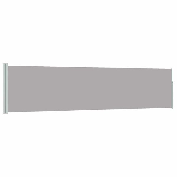 vidaXL Toldo lateral retr&aacute;til para p&aacute;tio 120x500 cm cinzento