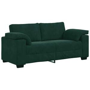 vidaXL Sof&aacute;-luvas 180x77x82 cm veludo verde-escuro