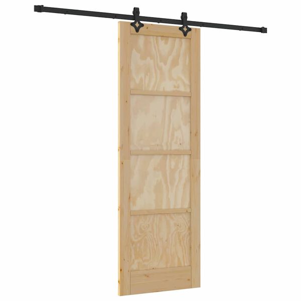 vidaXL Porta Deslizante ORKDAL Castanho 73,5 x 211 cm