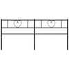 vidaXL Cabeceira de substitui&ccedil;&atilde;o 193 cm metal preto
