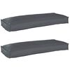 vidaXL Conjunto de Almofadas para Palete 2 unid. Tecido Oxford