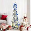 vidaXL &Aacute;rvore de Natal Artificial com 100 LEDs Branco 150 cm PVC