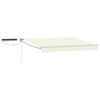 vidaXL Toldo Retr&aacute;til El&eacute;trico Creme e Branco 2,5 x 2 m