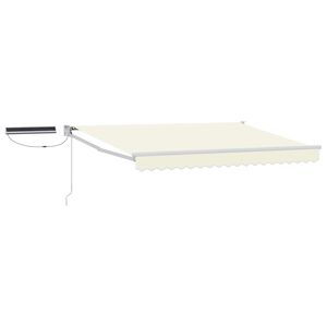 vidaXL Toldo Retr&aacute;til El&eacute;trico Creme e Branco 2,5 x 2 m