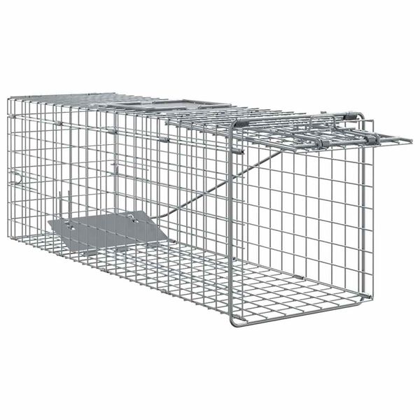 vidaXL Armadilha para Animais Antracite 61 x 20 x 21,5 cm A&ccedil;o