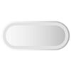 vidaXL Espelho de casa de banho com luzes LED oval 60x25 cm