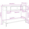 vidaXL Mesa consola 100x34,5x75 cm derivados madeira carvalho castanho