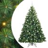 vidaXL &Aacute;rvore de Natal Artificial com 300 LEDs Verde 210 cm PE e PVC