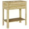 vidaXL Jardineira Alta Castanho 85,5 x 46,5 x 96 cm