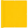 vidaXL Tela de Varanda Amarelo 110 x 500 cm Tecido Oxford