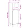 vidaXL Arm&aacute;rio de Banheiro com porta Carvalho Preto 30 x 30 x 100 cm