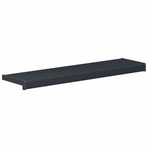 vidaXL Soleira de Janela Antracite com veios de madeira PVC