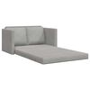 vidaXL Sof&aacute;-cama sem p&eacute;s 122x204x55 cm veludo cinzento-claro
