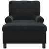 vidaXL Chaise Lounge com almofada Preto 91 x 157 x 91 cm Veludo