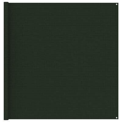 vidaXL Tapete de campismo para tenda 200x400 cm verde-escuro