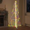 vidaXL &Aacute;rvore de Natal com 240 LEDs Multicolor 180 cm Acr&iacute;lo
