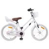 vidaXL Bicicleta Infantil 18 Polegadas para 5-7 anos Branco