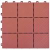 vidaXL Telha de Deck 10 pcs Vermelho 30,5 x 30,5 x 2,2 cm