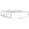 vidaXL Estrutura de cama 140x200 cm cinza sonoma