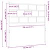 vidaXL Cabeceira de substitui&ccedil;&atilde;o 107 cm metal preto
