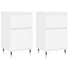 vidaXL Aparadores 2 pcs 40x35x70 cm derivados de madeira branco
