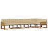 vidaXL Conjunto de Sof&aacute;s para Exterior 6 pcs Natural e Bege