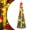 vidaXL &Aacute;rvore de Natal artificial pop-up c/ 150 luzes LED 180 cm verde