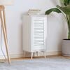 vidaXL Porta de arm&aacute;rio com design de persiana 61,5x29,5 cm branco