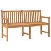 vidaXL Banco de jardim 150 cm madeira de teca maci&ccedil;a