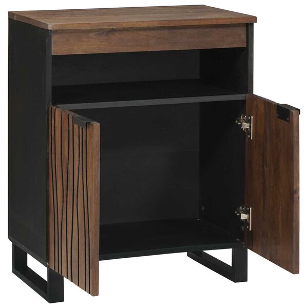 vidaXL Buffet Castanho 60 x 33 x 75 cm Madeira de mangueira maciça