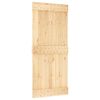 vidaXL Porta Deslizante NARVIK Natural e Preto 90 x 210 cm (213,5 cm)