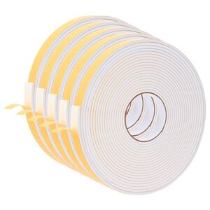 vidaXL Fita de espuma autoadesiva 5 unid. Branco 20mm x 10m Espuma CR
