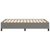 vidaXL Estrutura de cama sem colch&atilde;o 120x200 cm tecido cinzento-escuro