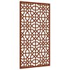 vidaXL Decora&ccedil;&atilde;o p/ muro de jardim 105x55 cm a&ccedil;o corten design &aacute;rabe