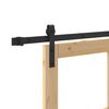 vidaXL Porta Deslizante ORKDAL Natural e Preto 86 x 211 cm
