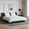vidaXL Conjunto de Edredom com travesseiro 3 pcs Branco Pena de ganso