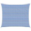 vidaXL Vela de Sombra 2,5 x 3,5 m HDPE Retangular Azul e Branco