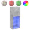 vidaXL M&oacute;vel de TV com luzes LED 40,5x30x102 cm cinzento cimento