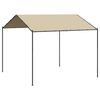 vidaXL Tenda com toldo 4x4 m a&ccedil;o e tecido bege